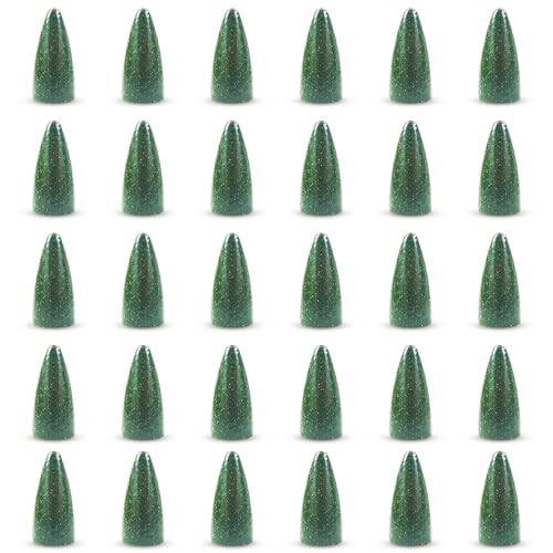 30Pcs Bullet Fishing Worm Slip Sinkers Weights - Texas Rig and Carolina Rig Weights for Bass Fishing Size 1/2oz 3/8oz 1/4oz 3/16oz 1/8oz 1/16oz - size: 30pcs 1/2oz