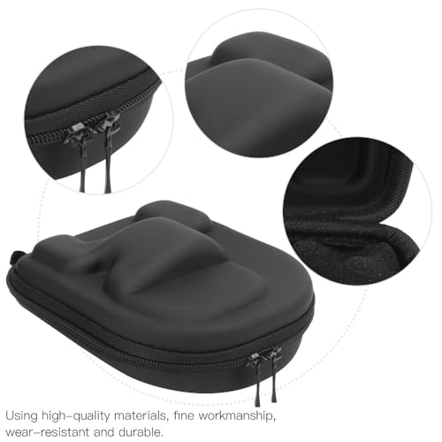 Reel Case – EVA Hard Shell Cover with Sponge Lining, Water proof Storage for Right-Hand Fishing Reels, Travel Protective Pouch (16x14.3x7cm, Black)‌