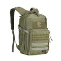 Military Tactical Backpack for Men, Molle Army Rucksack Pack, Bug Out Bag, Laptop Compartment, 30L (Green)