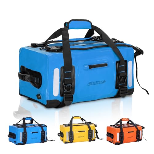 ESONE Dry Bags Waterproof Backpack for Men/Women Dry Bags for Kayaking Waterproof Backpack for Travel Dry Bag Backpack Waterproof Duffel Bag Applicable Boating Camping Paddle Board Surfing（40L） - color: Blue, size: 40L