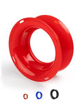 BLUEWING Fishing Yoyo Spool Cuban Hand Reel Yo-yo Spooler for Line and Leader Storage Fishing Coiling Plate - color: Red 5in