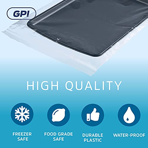 10" x 12" Heavy-duty 1 Gallon Zip Bags - 200 Count - Clear Plastic Reclosable Zipper Baggies, 4 Mil Freezer Storage Poly Bags, for Packaging Food, Tools & Sharp Objects. - size: 10" x 12"