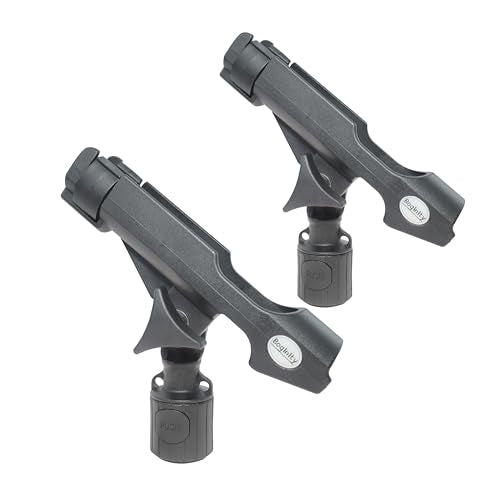 2-Piece Fishing Rod Holder with Universal T-Screws for Kayaks, Fishing Boats and Canoes
