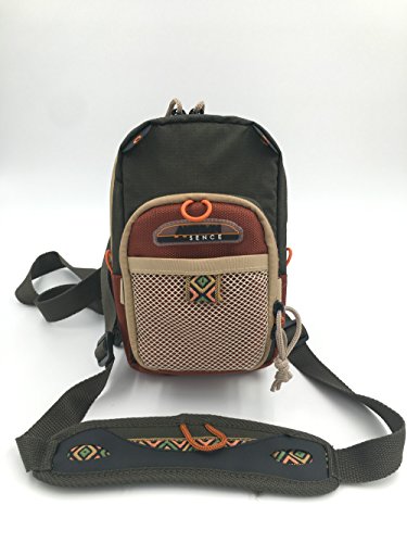 Rudder Fly Fishing Chest Pack Bag With Molded Fly Bench 9.50 x 6 inch