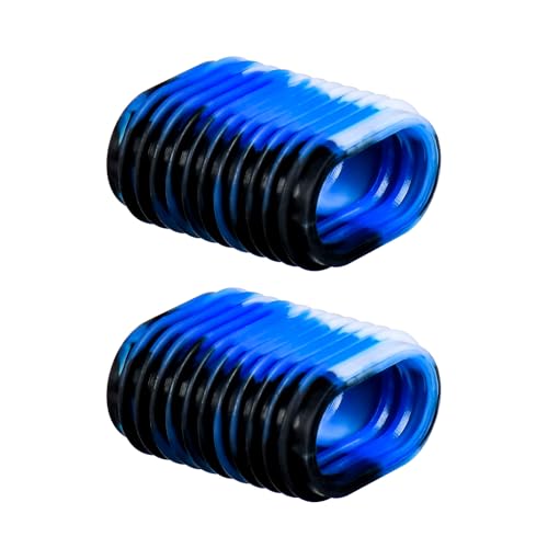 Alvinlite Fishing Reel Handle Grip Sleeve Non Slip Baitcaster Knob Covers for Solidity and Security in Bad Weather Spining Baitcasting (Blue) - color: Blue