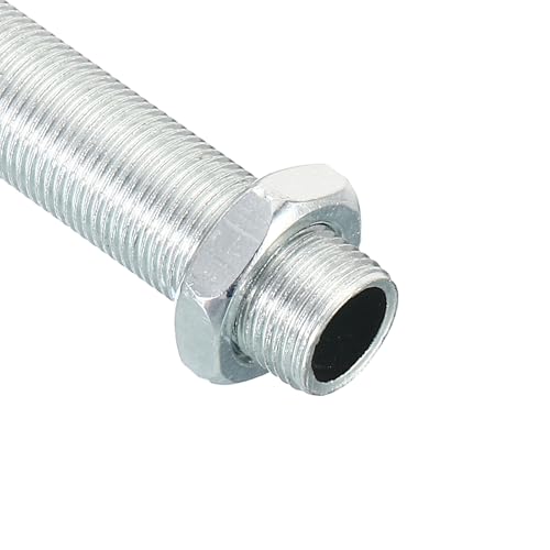 PATIKIL M12 Thread 3.94" Lamp Pipe Kit with Lock Nuts, 3 Set All Thread Rods Fasteners Hardware for Chandelier Ceiling Light DIY, Zinc Plating - size: 3.94"