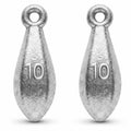 Bank Sinkers Fishing Weights, No-Roll Hexagonal, Surf & Catfish Saltwater - style: 10 Ounce-2pcs