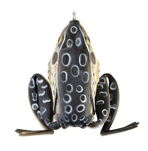 Lunkerhunt - Lunker Frog Fishing Lure | Award Winning Realistic Topwater Frog Lure for Fishing Bass, Trout and Pike | Freshwater Fish Bait with Hollow Body, Weedless Hooks for Freshwater Saltwater - color: Croaker