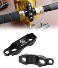 Fishing Reel Rod Clamp Fishing Reels Parts for Penn 20 30 50 70 International V VI Series Reel Rod Clamp Mount Anodized Aluminum Alloy (No Bolts or Screws) - color: Black