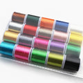 Tigofly 20 Colors 40 Yards Fly Tying Thread Assortment Floss 300D Silky Yarns Salmon Trout Fly Fishing Tying Line Materials