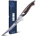 HOSHANHO Fillet Knife 7 Inch, Super Sharp Boning Knife in High Carbon Stainless Steel, Professional Japanese Fish Knives for Meat Poultry Cutting - size: 7"