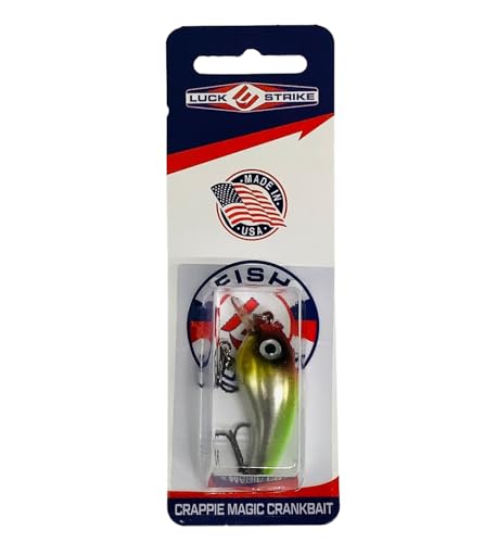 Luck E Strike Crappie Magic Crankbait (2 Inch Crappie Lure) Made in The USA - color: Clown