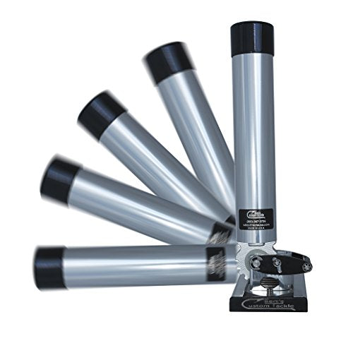 Bert's Custom Tackle Adjustable Rod Holder, Made in The USA - color: Satin