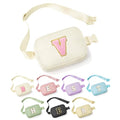 YOOLIFE Retirement Gift - Teacher Appreciation Gift for Women, Initial Crossbody Bag, White - color: Beige, style: V