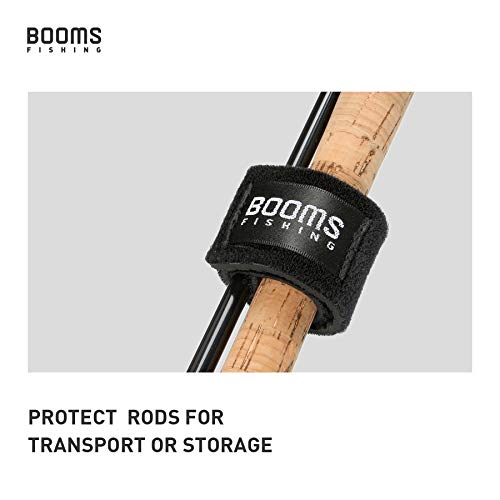 Booms Fishing RS3 Fishing Rod Wrap Pole Straps， Hook & Loop Fishing Rod Belts, Fishing Rod Ties for Casting Rods, Spinning Rods and Fly Rods - style: D: Multicolor_9.6"_6pack