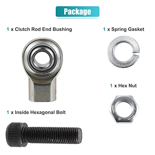 X AUTOHAUX Clutch Rod Replacement Kit for Ford F150 F250 F350 F450 F550 1987-1998 1999-2010 Bronco Clutch Rod End Bushing Repair Kit