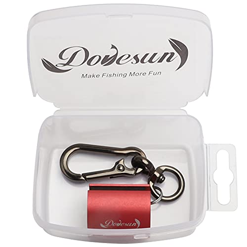 Dovesun Creek Rod Clips Wearable Fishing Rod Holder Clip Fly Fishing Pole Accessories 1PCS & 2PCS - color: Cylindrical-Red-1PCS