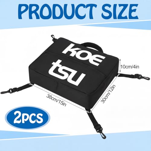 Hsei 2 Pack Paddleboard Cooler Deck Bag - Oxford SUP Insulated Storage Bag for Drinks, Lightweight Waterproof Paddle Board Accessories, 360° Adjustable Straps for Kayaking Surfboard Beach Camping