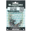 Mustad BlacktipH Live Bait Rig, Demon Wide Gap Circle Hook, Premium fluorocarbon Leader, Premium Rosco Swivel - size: Medium