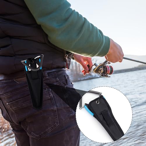 BOXOB Fishing Pliers, Metal Fishing Pliers Saltwater Fishing Pliers Hook Remover Needle Nose Pliers Fishing Multifunctional Tool Accessories Fishing Gear and Gifts for Men - style: Blue Handle