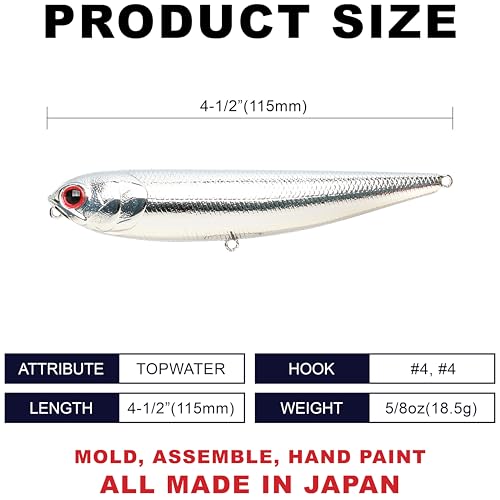 Lucky Craft Lucky Craft Sammy 115 ' - color: 074 Chrome