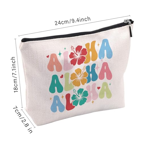 Hawaii Makeup Bag, Hawaii Gifts For Women Men, Sea Island Makeup Pouch, Travel Toiletry Bag With Zipper, Birthday Graduation Christmas Gifts For Women Mom Sister Best Friend Bestie Her - color: Hawaii