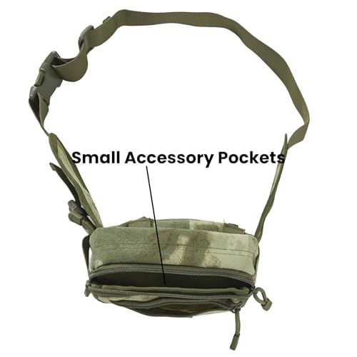 Concealed Carry Fanny Pack, Tactical Waist Bag | Tactical fanny pack with concealed gun holster for running & EDC. CCW waist bag for men and women, Light Multicam Camo - color: LIGHT MULTICAM CAMO