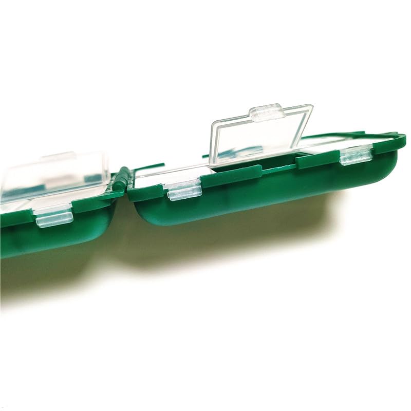 KALAVARMA Waterproof Fishing Lure Box Spoon Hooks Baits Storage Tackle Box Containers for Casting Fishing Fly Fishing - color: Green