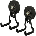 MUTUACTOR Upgraded Strong Magnetic Hooks,2-Pack Powerful Magnetic Hook Heavy Duty,20lbs Anti-Scratch Garage Storage Hangers for Hanging Cordless Impact Drivers Trailer Cord Shovels - style: Updated 2.6in Magnet M Black Hooks 2PCS