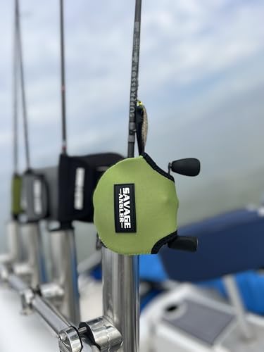 Neoprene Baitcast Reel Cover, Fishing Reel Protector, Fishing Reel Cover, Baitcaster Case, Low Profile Baitcaster Case, Casting Reel Covers, 50 100 200 Series Baistcasters (1, Green) - color: Green
