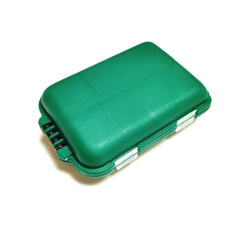 KALAVARMA Waterproof Fishing Lure Box Spoon Hooks Baits Storage Tackle Box Containers for Casting Fishing Fly Fishing - color: Green