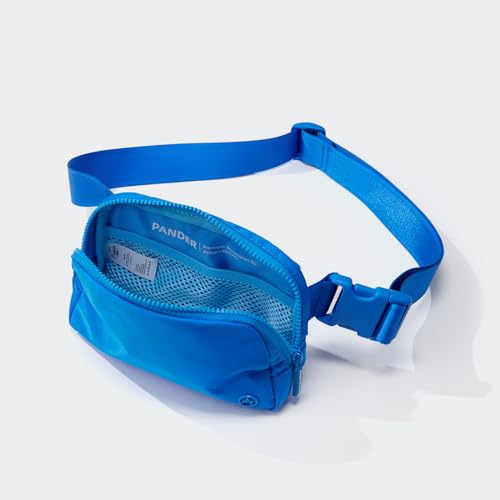 Pander Two Way Zipper Fanny Pack Nylon Everywhere Belt Bag for Women, Water Repellent Waist Packs, Crossbody Bags with Adjustable Strap (Capri Blue) - color: Capri Blue