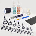 Aventik Fishing Rod Repair Kit Complete with Fishing Rod Gudies and Tips,Rod Building Supplies for Spinning/Casting Rod