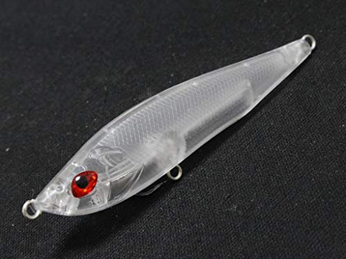 10 Blank Unpainted Minnow Crankbait Topwater Lipless Jerkbait Fishing Lures V3 - color: UPM708P10