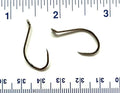 100 Gerry's Tackle 513014 Salmon Steelhead Barbless Octopus Fish Hooks Size 1