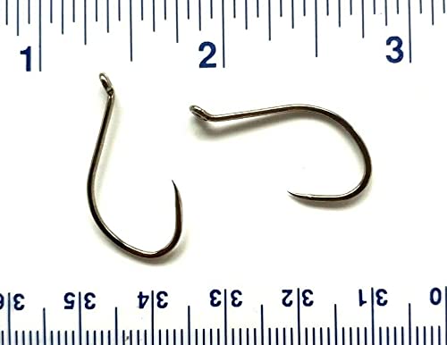 100 Gerry's Tackle 513014 Salmon Steelhead Barbless Octopus Fish Hooks Size 1