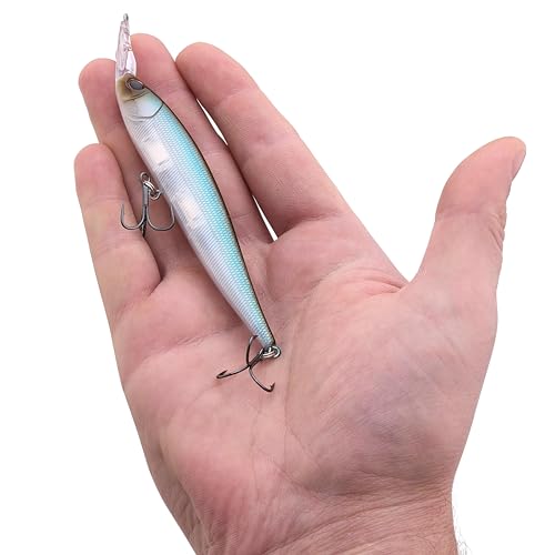 Berkley Krej Fishing Hard Bait - color: Stealth Minnow, size: 3.9 in - 100 (1/2 oz)