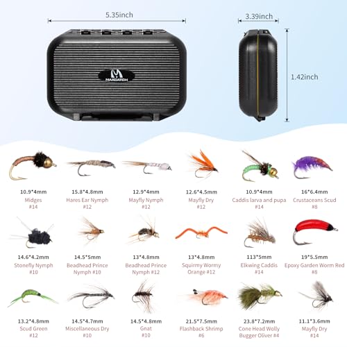 Maxcatch Extreme-X Fly Fishing Rod and Reel Combo, 3-8wt Complete Starter Fishing Outfit with Fly Box, Flies, Rod Clip Holder, Rod Case, Extra Tip Section - size: 8wt-9' 4pc Rod, 7/8wt Reel