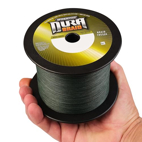SpiderWire DuraBraid Braid Fishing Line - color: Moss Green, size: 20lb - 3000yd