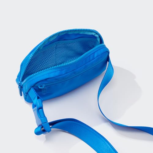 Pander Two Way Zipper Fanny Pack Nylon Everywhere Belt Bag for Women, Water Repellent Waist Packs, Crossbody Bags with Adjustable Strap (Capri Blue) - color: Capri Blue