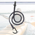 Kayak Paddle Leash Kayak Rod Leash, 3-7 ft Stretchable Strap Lanyard Rope for SUP,Kayak Fishing Accessories for Kayak and Paddles - color: Black 1 Pack