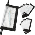 10 Pcs Fishing Lure Wraps Durable Clear PVC Lure Wrap for Fishing Rod Saltwater Hook Covers Fabric Lure Protector