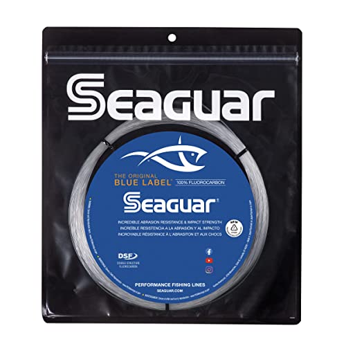 Seaguar Blue Label Big Game Saltwater Fishing Leader Line, 100% Fluorocarbon - size: 30 meters/150lbs