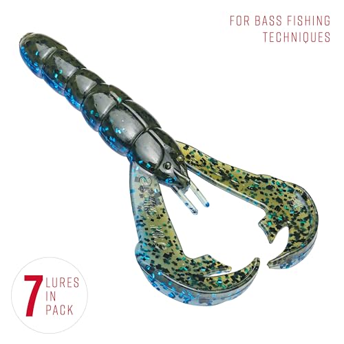 Strike King Rage Tail Craw - color: Okeechobee Craw, size: 0.145 inch
