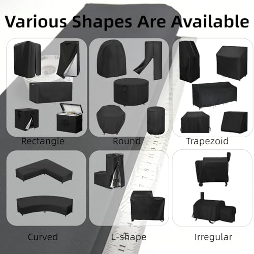 Turkey Fryer Cover,Waterproof Dustproof Oxford Fabric Cover (420D/500D/600D) - Customizable Size, Shape & Accessories for Patio,Garage,Garden,Home (Black/Gray/Beige) - size: customized size