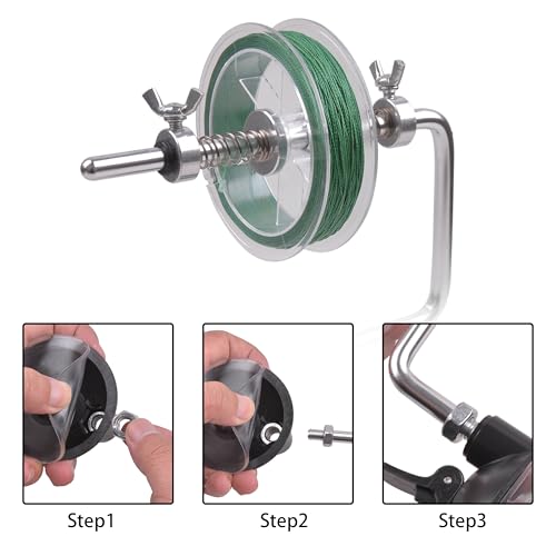 Fishing Line Spooler Winder,Adjustable Fishing Reel Spooler Line Spooling Accessories Station System Machine for Spinning Casting Reels