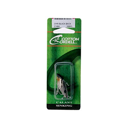 Cotton Cordell Gay Blade Spinner-Bait Fishing Lure - Great as a Casting Bait or Jigging Spoon - color: Chrome Black Back, size: 1 1/2"