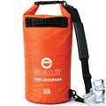 Enthusiast Gear Floating Cooler Bag Roll Top Insulated Dry Backpack – Leak Proof, Collapsible, Waterproof Cooler with Padded Shoulder Strap - Perfect for Kayaking Fishing Beach Hiking -15L