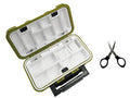 Waterproof Fishing Lure Box Spoon Hooks Baits Storage Tackle Box Containers for Casting Fishing Fly Fishing,Large/Medium/Small Lure Case - color: Green-Medium