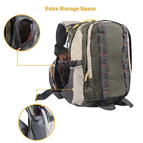 M MAXIMUMCATCH Maxcatch Fly Fishing Vest Pack for Men and Women Adjustable Outdoor Fishing (Vest/Sling Pack/Backpack) - style: Vest With Deluxe Large Pack Sbs